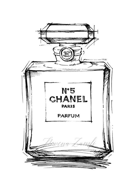 chanel perfume drawing easy|chanel perfume drawings free.